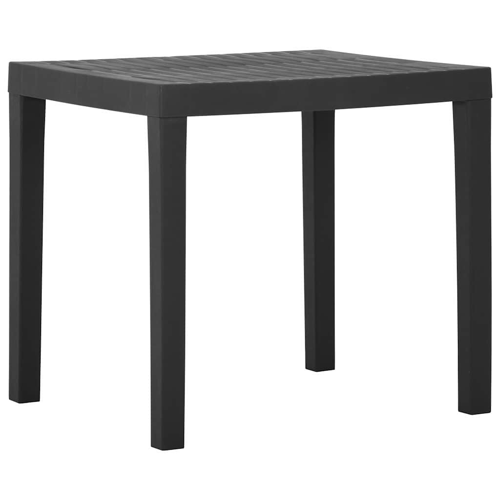 Vidaxl tuintafel 79x65x72 cm kunststof grijs