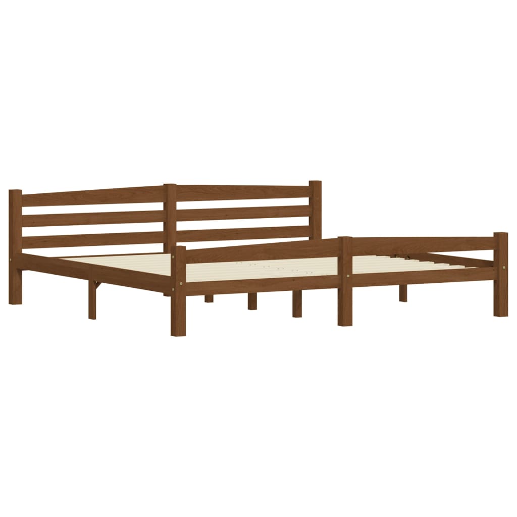 Vidaxl bedframe massief grenenhout honingbruin 200x200 cm