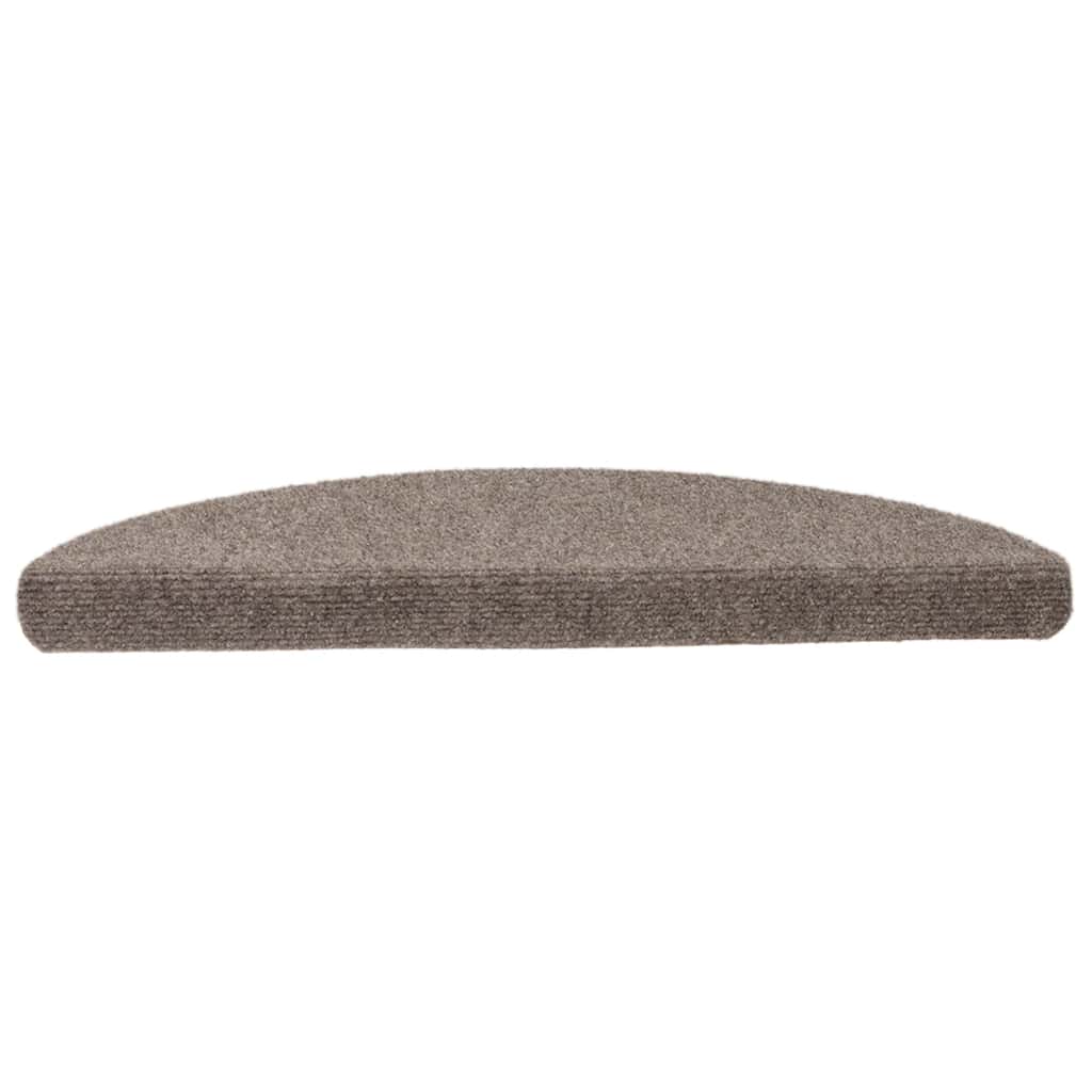 Vidaxl Treppenmatten Selbstadhäsiv 5 Teile 56x17x3 cm beige Hemisphäre