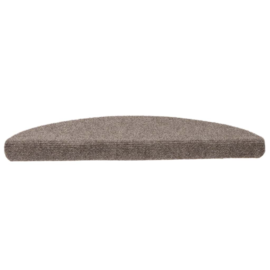 Vidaxl Treppenmatten Selbstadhäsiv 10 Teile 56x17x3 cm beige Hemisphäre