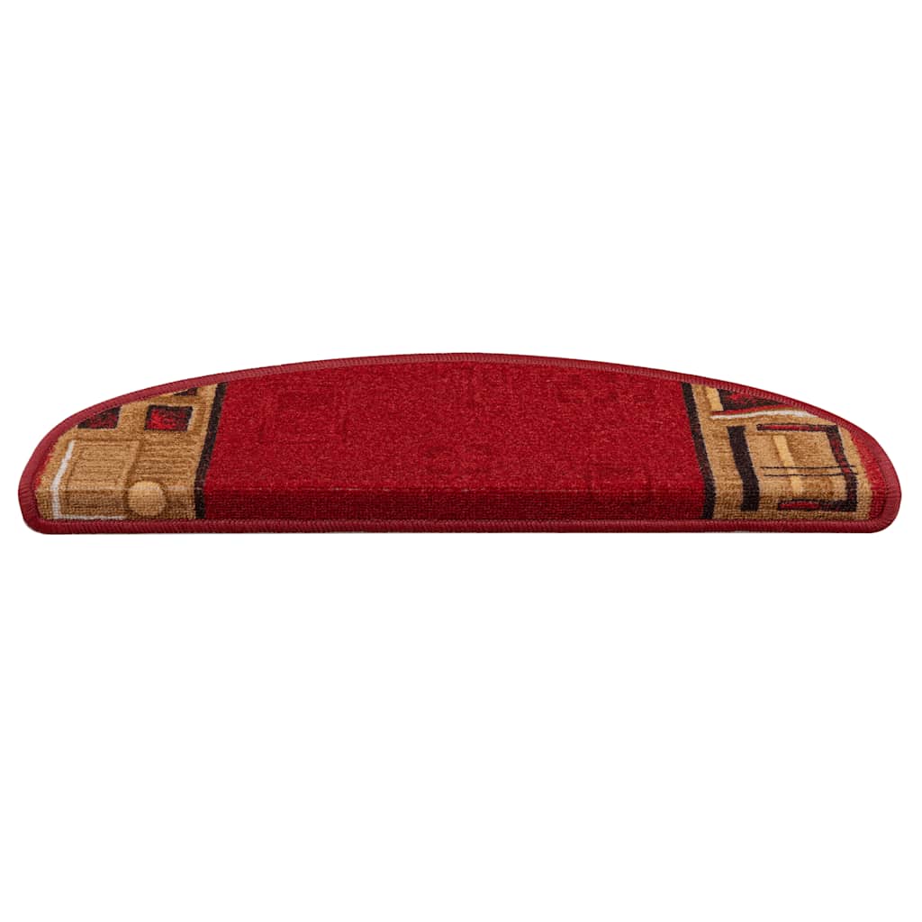 VidaXL Stufenmatten selbstklebend 5 Stück 65x21x4 cm rot