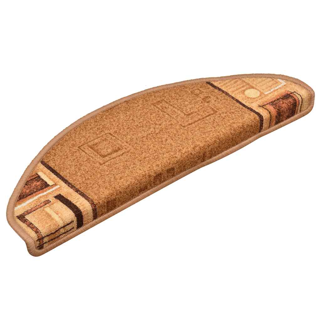 VidaXL Stufenmatten selbstklebend 5 Stück 65x21x4 cm Beige