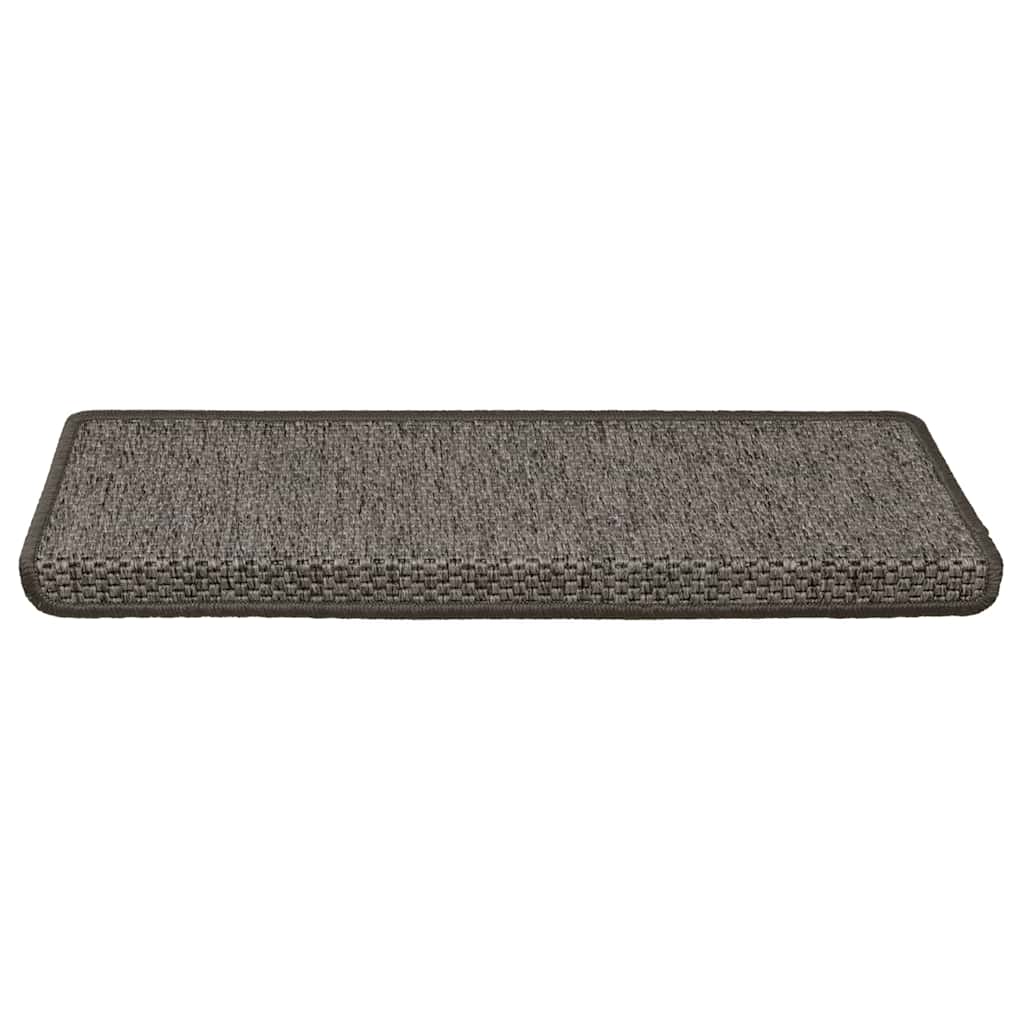 Vidaxl-Treppen selbst klebend 15st Sisal Look 65x21x4cm Grau und Beige
