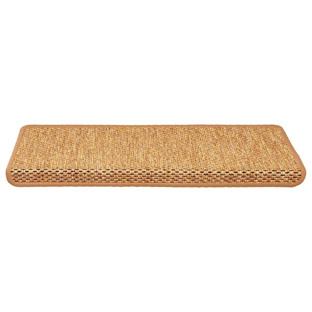 Vidaxl-Treppenmatten selbstklebend 15 St. Sisal Look 65x21x4 cm Orange