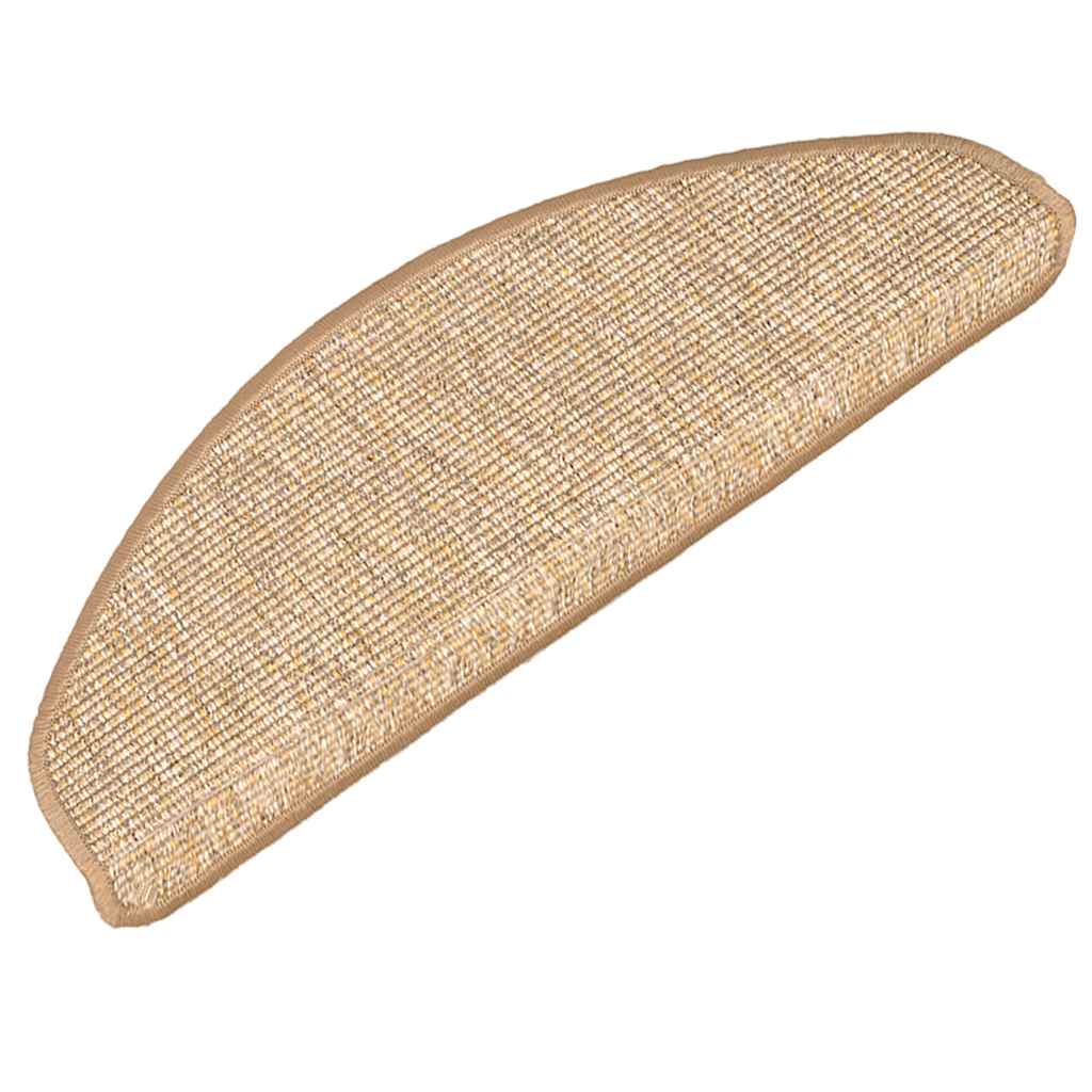 VidaXL Stufenmatten selbstklebend 15 Stück 65x21x4 cm Hellbraun