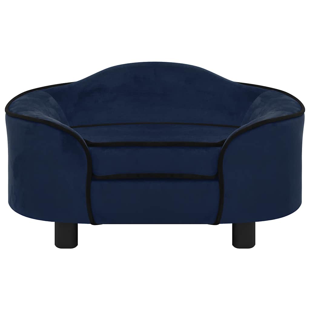Vidaxxl Hundesofa 67x47x36 cm Plüsch blau