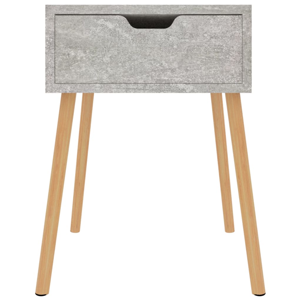 Vidaxl nachtkastjes 2 st 40x40x56 cm bewerkt hout betongrijs