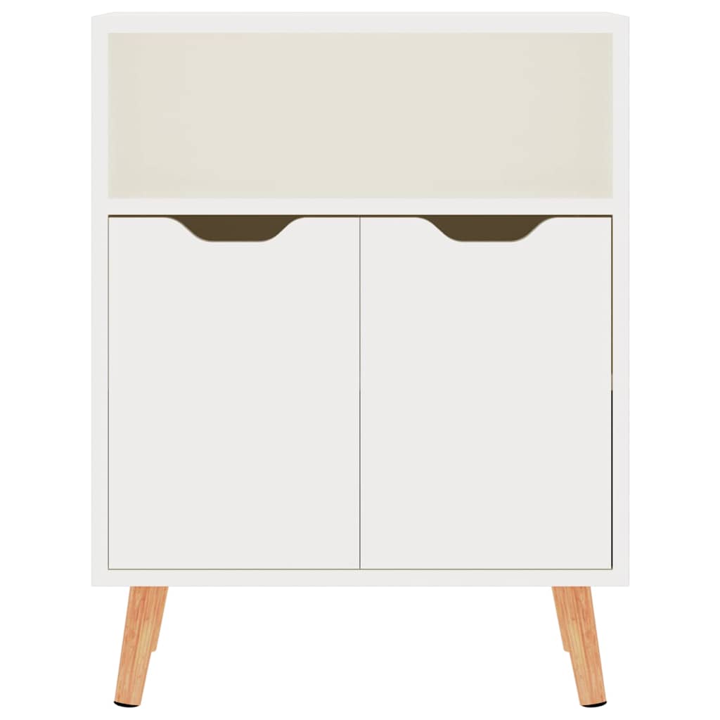 Vidaxl dressoir 60x30x72 cm bewerkt hout hoogglans wit