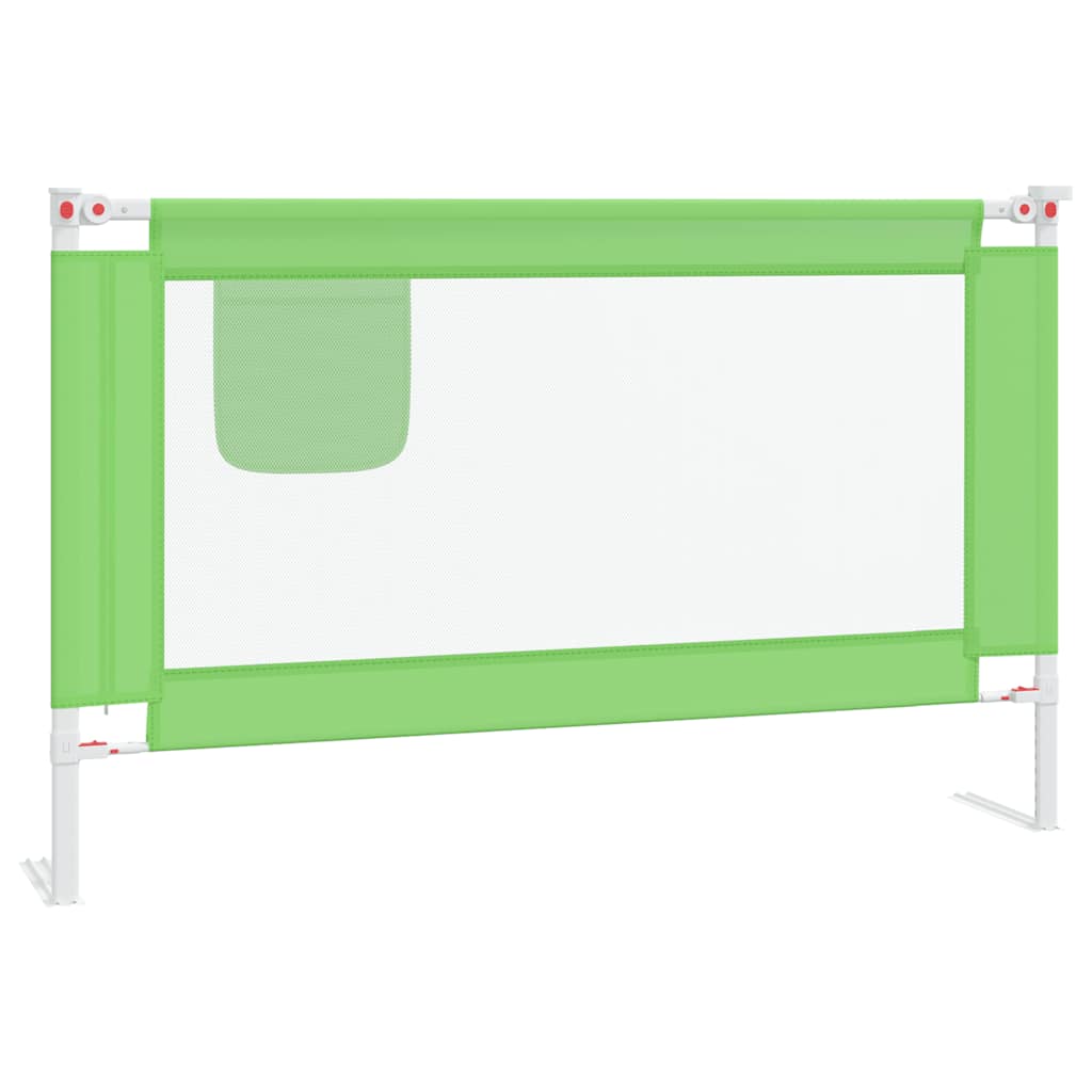 Vidaxl Bettdiagramm Kleinkind 120x25 cm Stoff grün