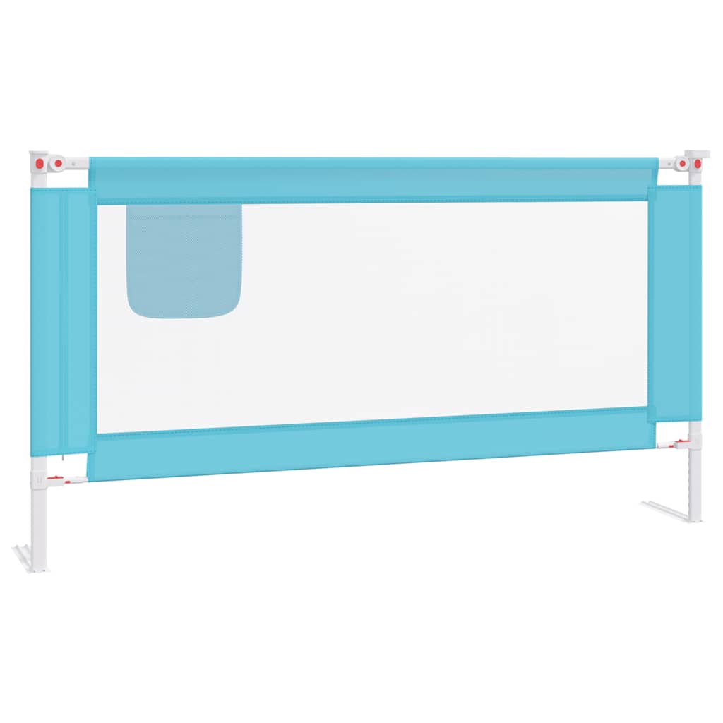 Vidaxl Bedhek Kleinkind 160x25 cm Stoff blau