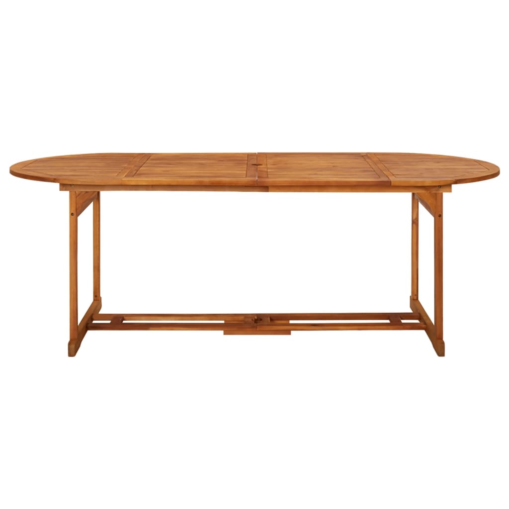 Vidaxl tuintafel 220x90x75 cm massief acaciahout