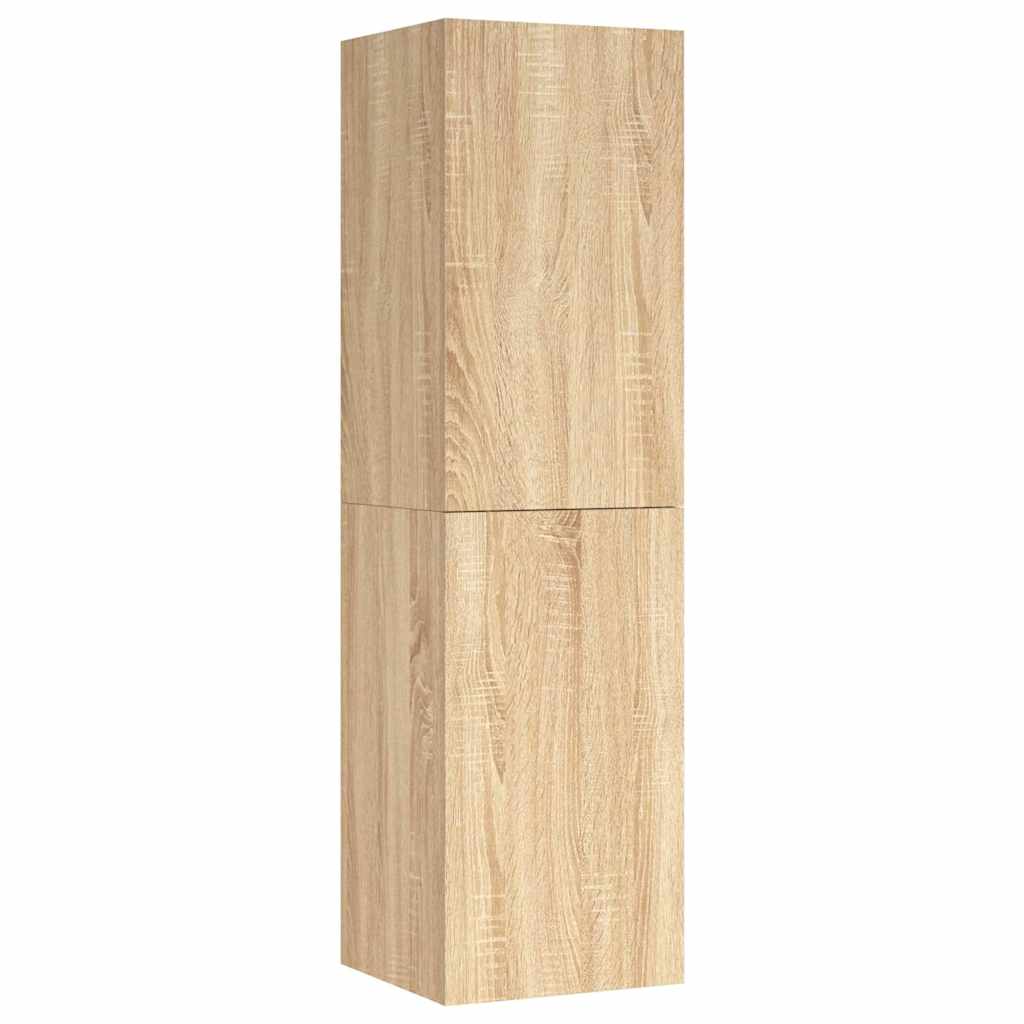 Vidaxl tv-meubel 30,5x30x110 cm bewerkt hout sonoma eikenkleurig