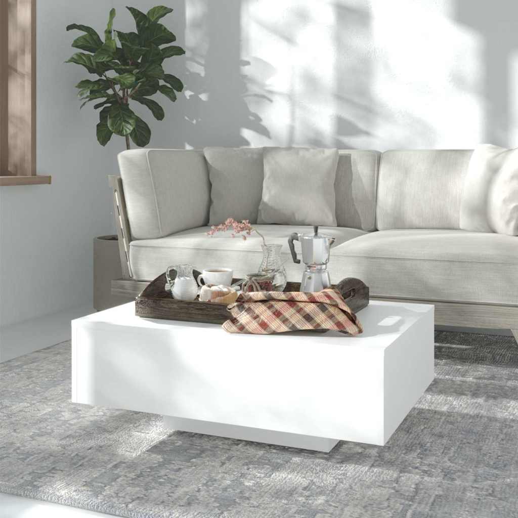Vidaxl salontafel 85x55x31 cm bewerkt hout wit
