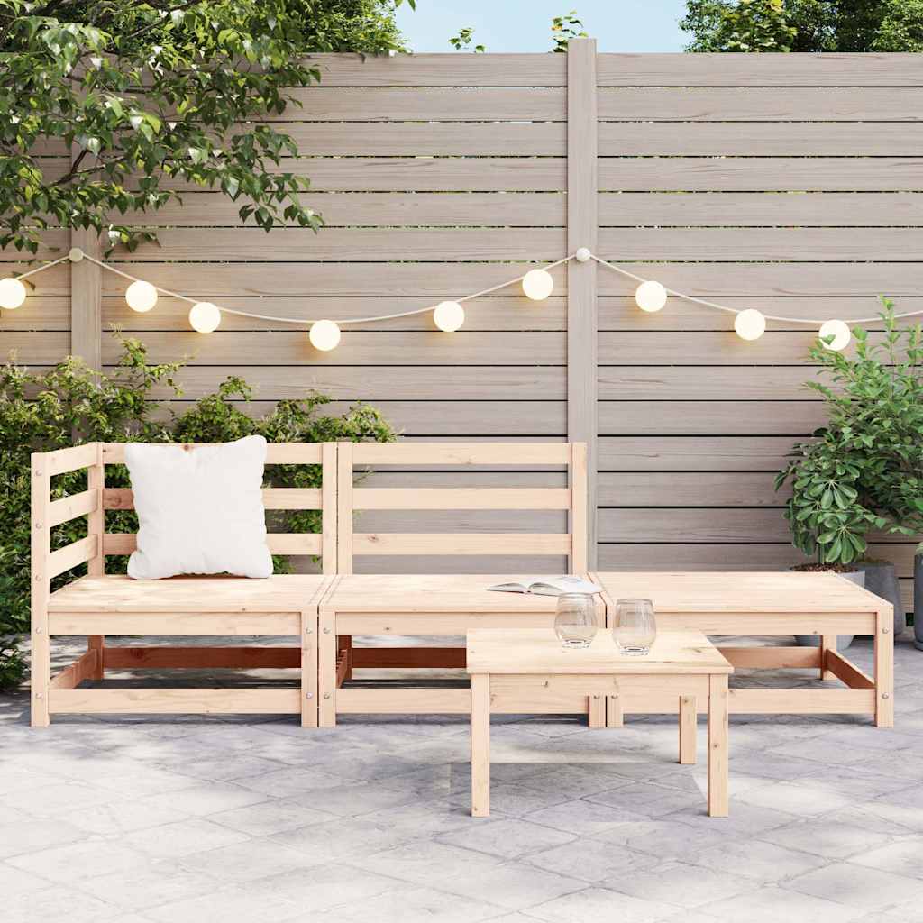 Vidaxl 3-delige loungeset massief grenenhout