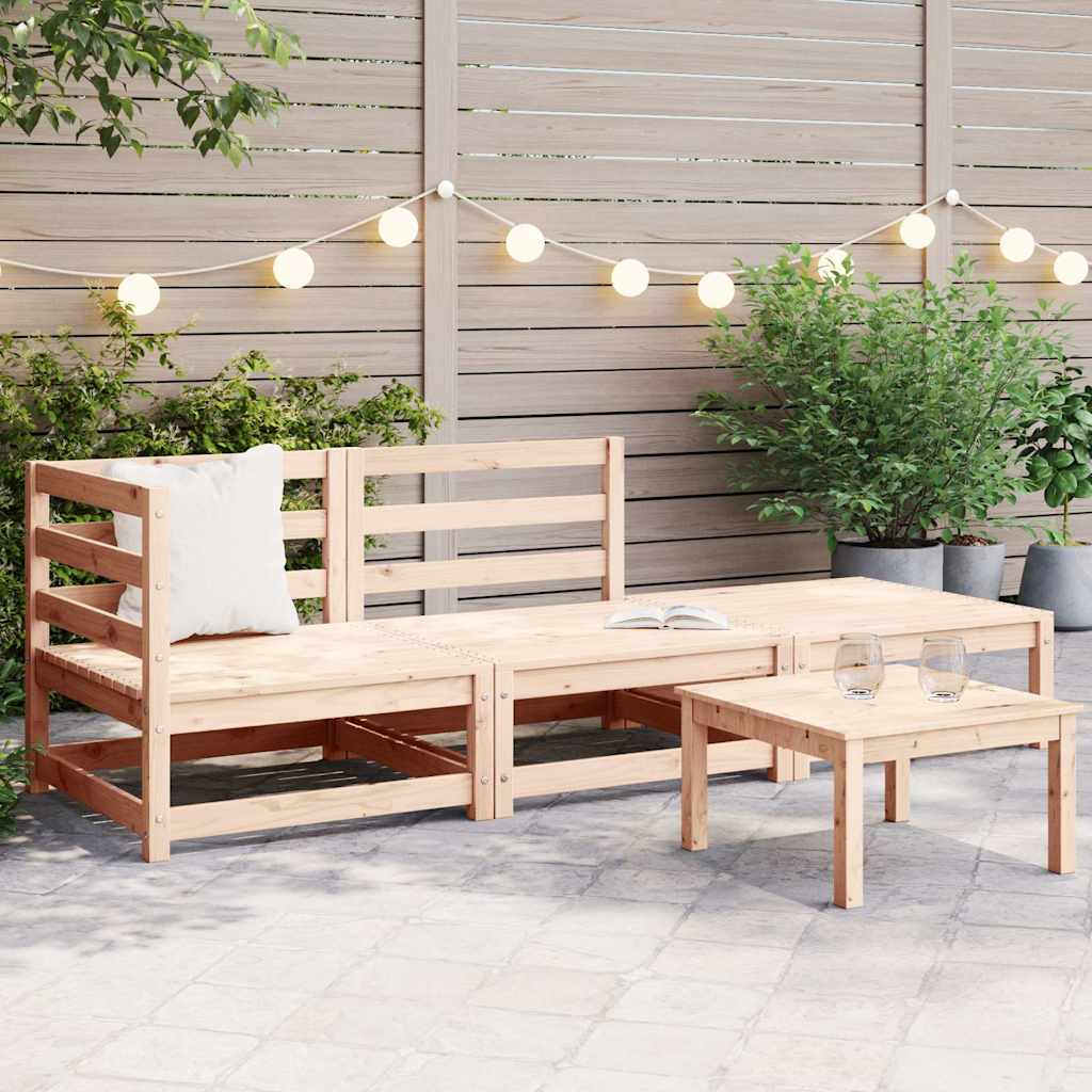 Vidaxl 3-delige loungeset massief grenenhout