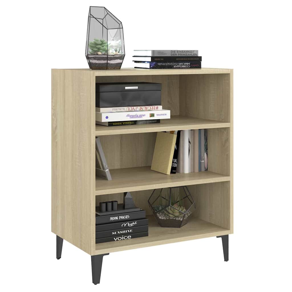 Vidaxl dressoir 57x35x70 cm bewerkt hout sonoma eikenkleurig