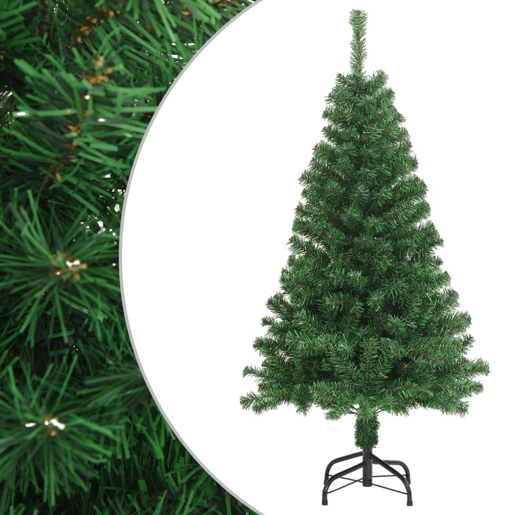Vidaxl Kunstkerstboom mit dicken Zweigen 120 cm PVC Grün