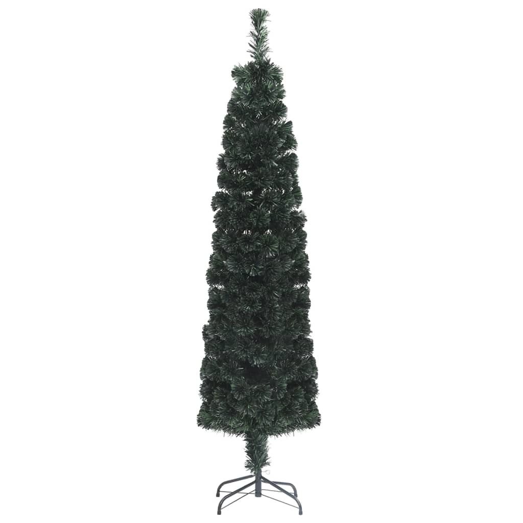 VIDAXL KUNSTKERSTBOOM mit Standard -Schmale 180 cm Faser -Optik