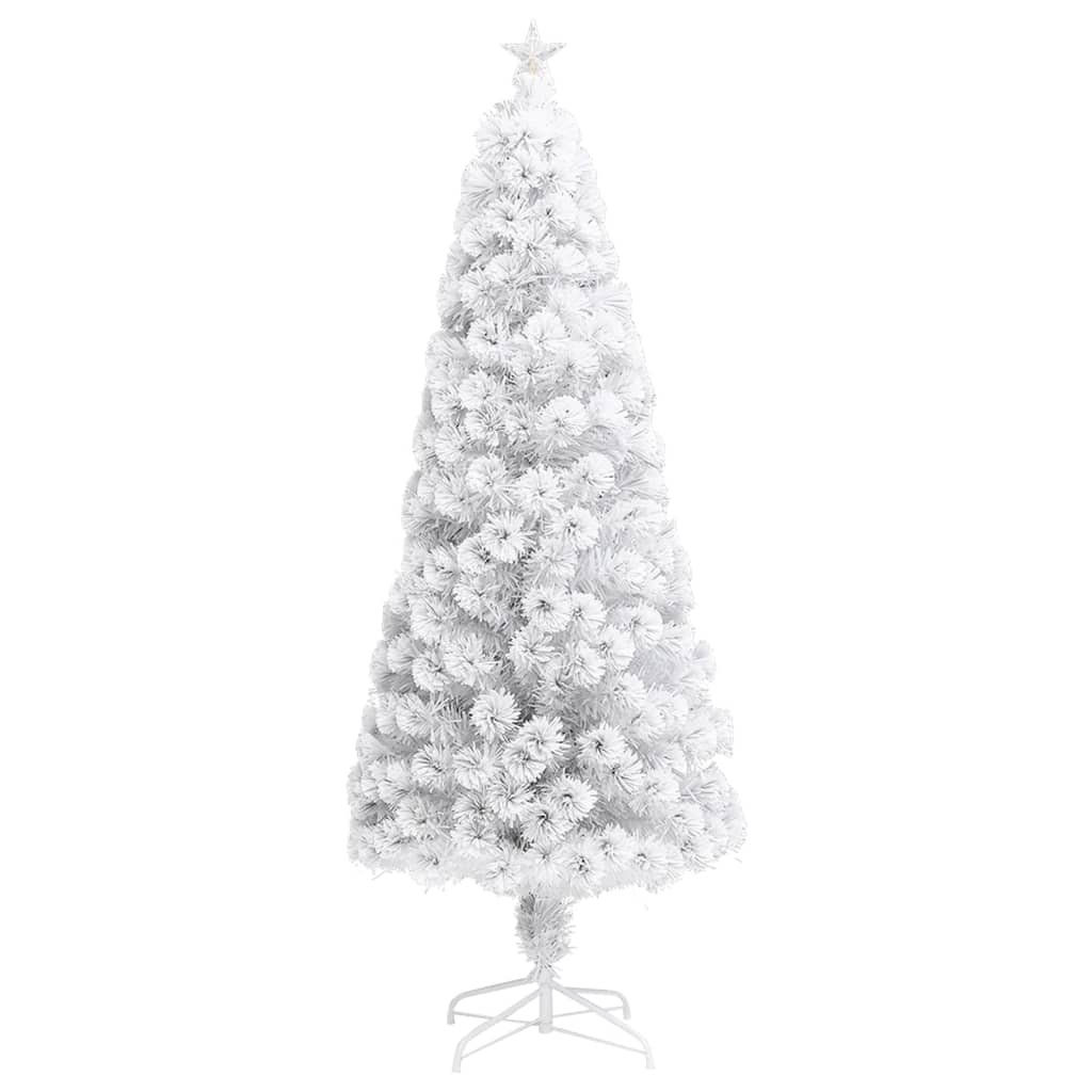 Vidaxl Kunstkerstboom mit Beleuchtung 240 cm Faserweiß