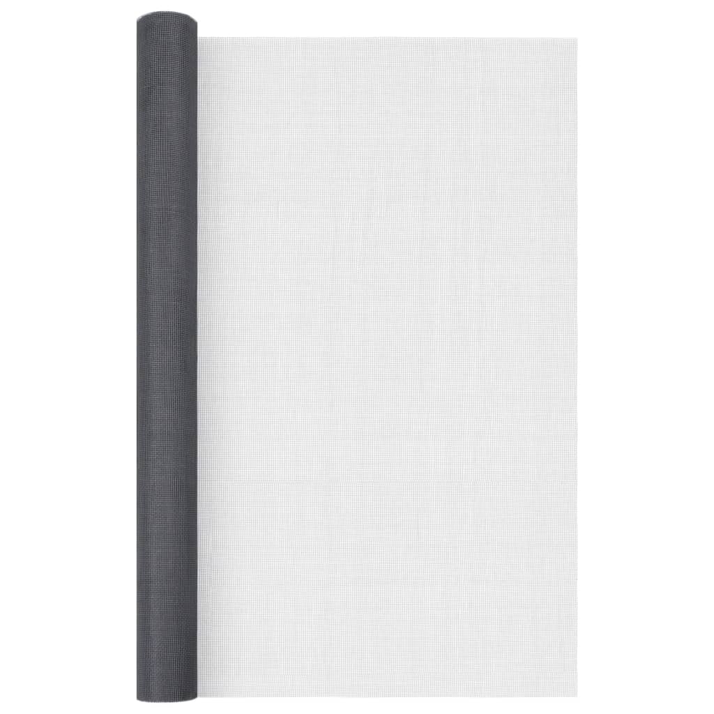 Vidaxl Mesh 100x1000 cm Glasfasergrau