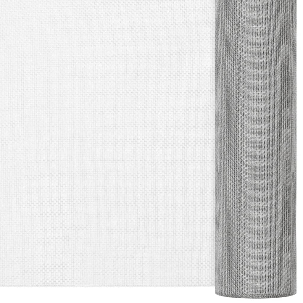 VIDAXL MESH 112X500 cm Edelstahl Silberfarbe
