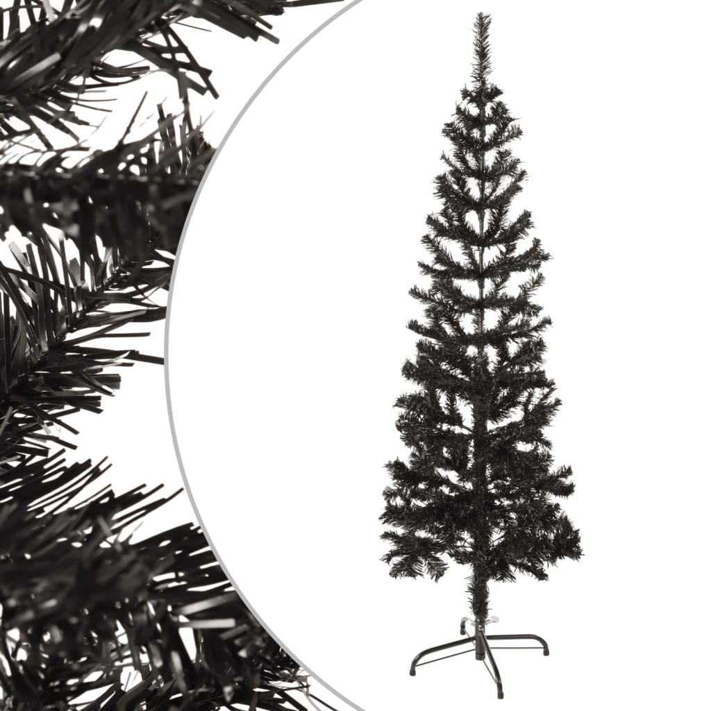 Vidaxl Weihnachtsbaum schmal 120 cm schwarz