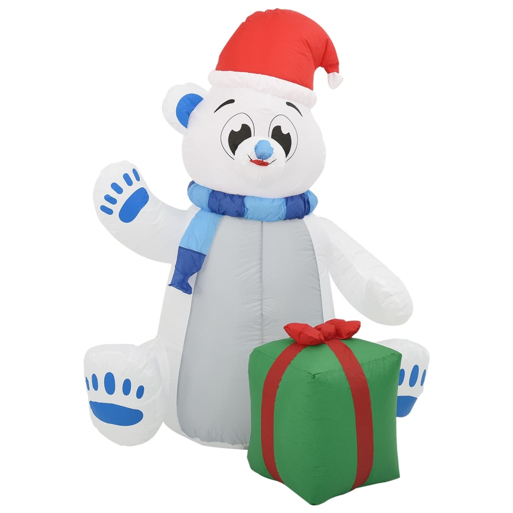 Vidaxl Weihnachten Figur Eisbär aufblasbare LED innerhalb und außerhalb von 1,8 m