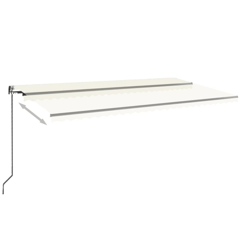 Vidaxl luifel erstreckt sich automatisch 600x350 cm cremefarben.
