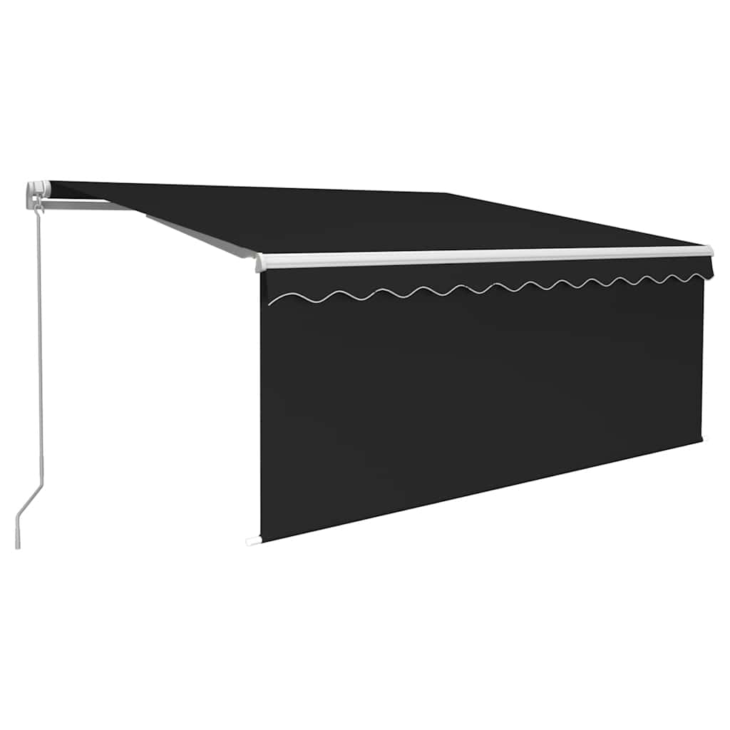 Vidaxl Luifel mit Roller Blind 3,5x2,5 m Anthrazit manuell ausziehbar