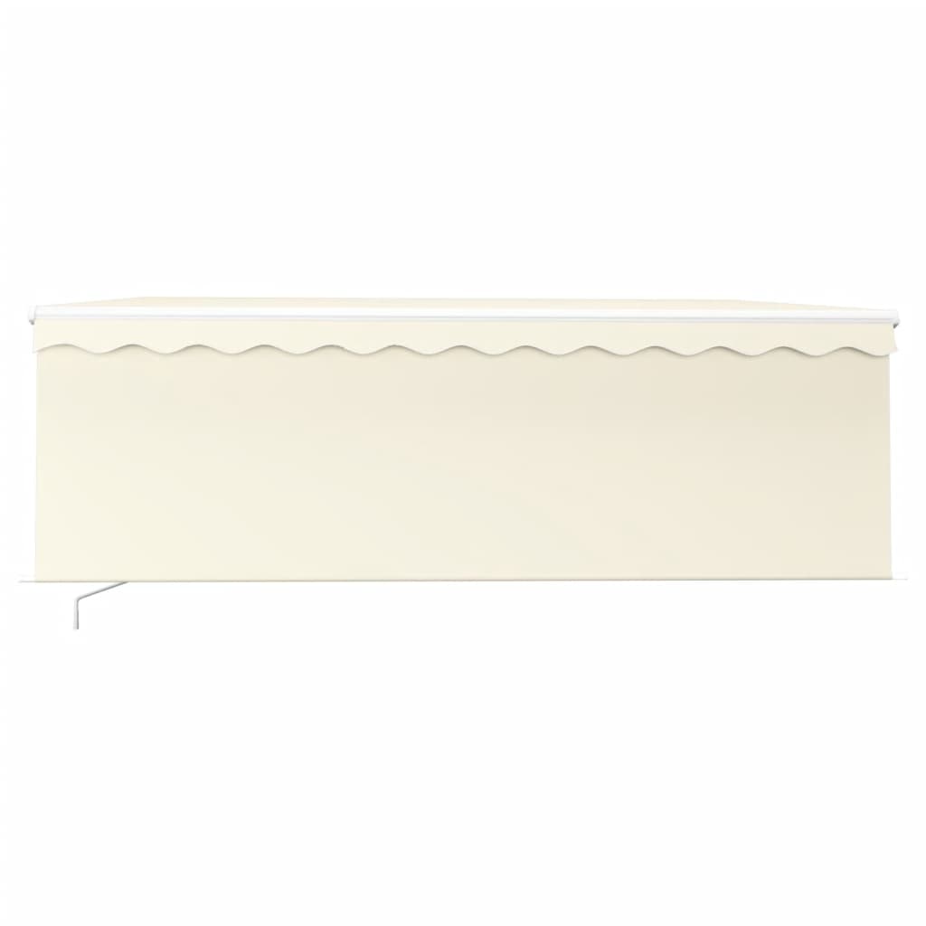 Vidaxl Luifel mit Rollerblind und 4x3 M -Creme manuell ausziehbar