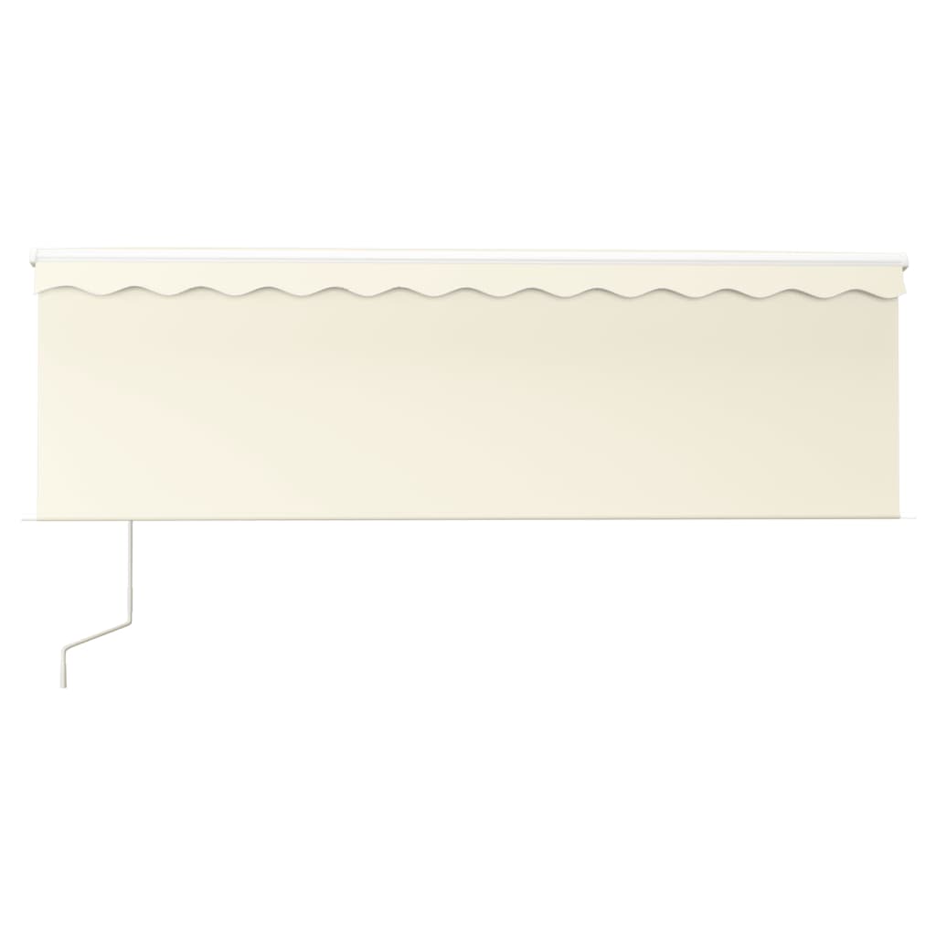Vidaxl Luifel Automatik mit Rollenblind-, LED- und Windsensor 4x3m -Creme