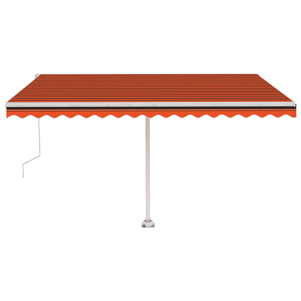 Vidaxl Laifel kostenlos -ausstehende automatische 400x350 cm Orange und Braun