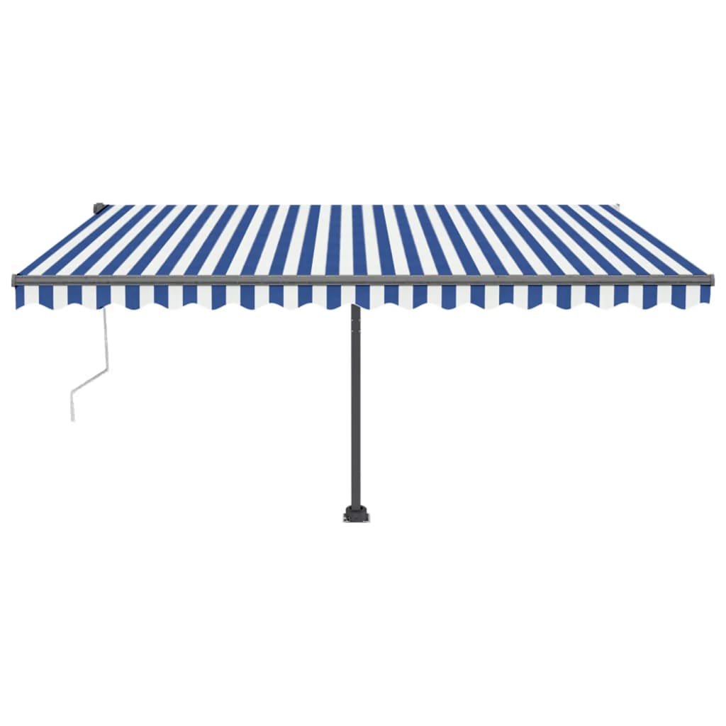 Vidaxl luifel kostenlos -Automatisch 450 x 300 cm blau und weiß