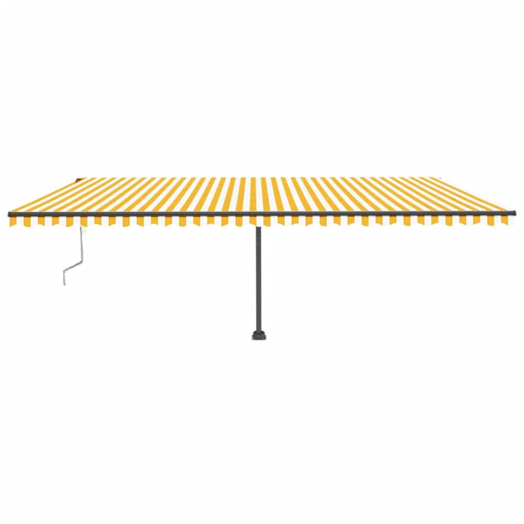 Vidaxl luifel kostenlos -ausstehende automatische 600x300 cm gelb und weiß