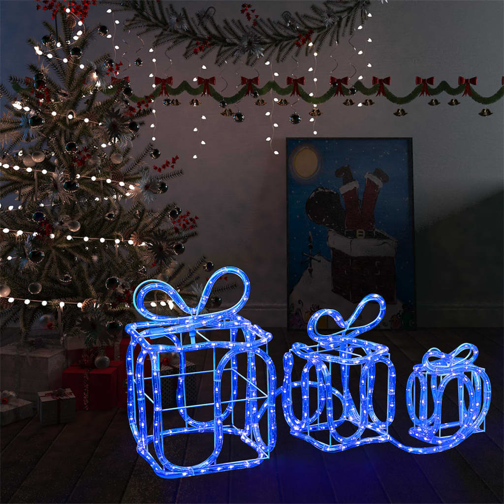 Vidaxl Weihnachtsbeleuchtung Geschenkboxen 180 LEDs innen und außen