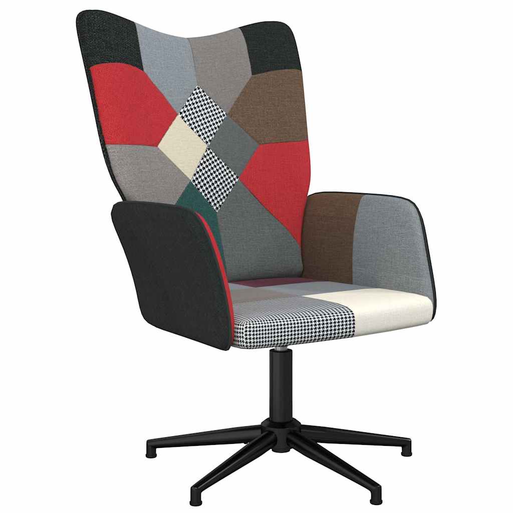 Vidaxl relaxstoel patchwork stof