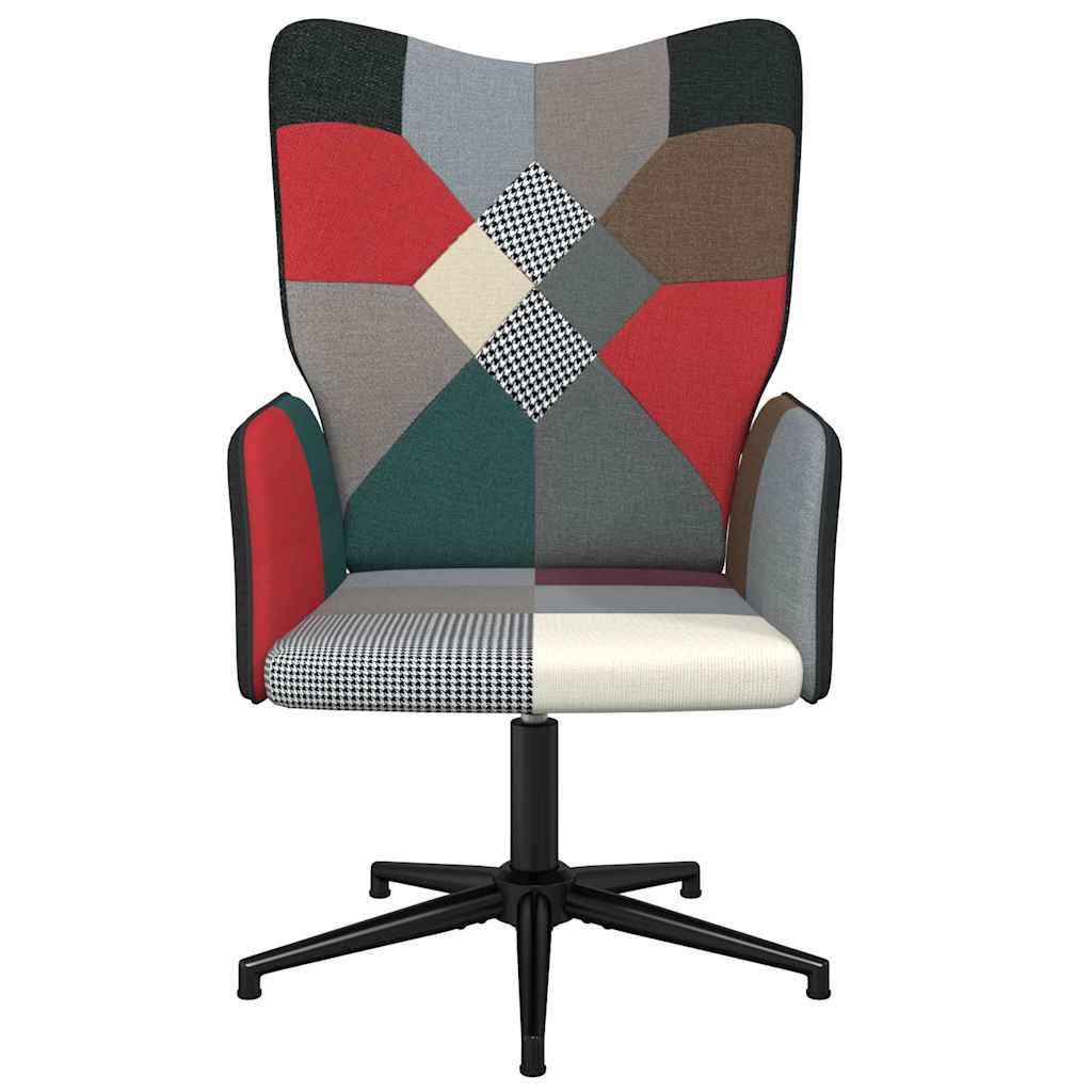 Vidaxl relaxstoel patchwork stof