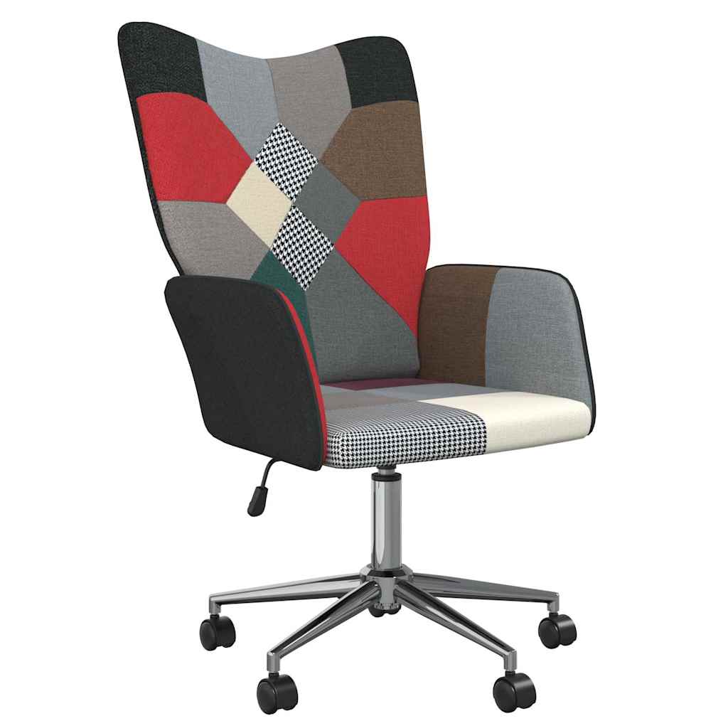 Vidaxl relaxstoel patchwork stof