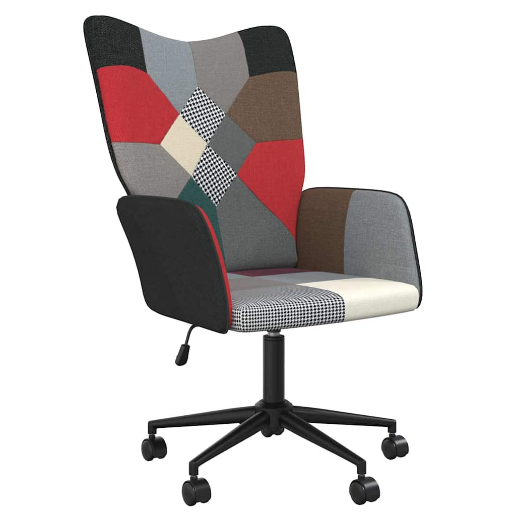 Vidaxl relaxstoel patchwork stof