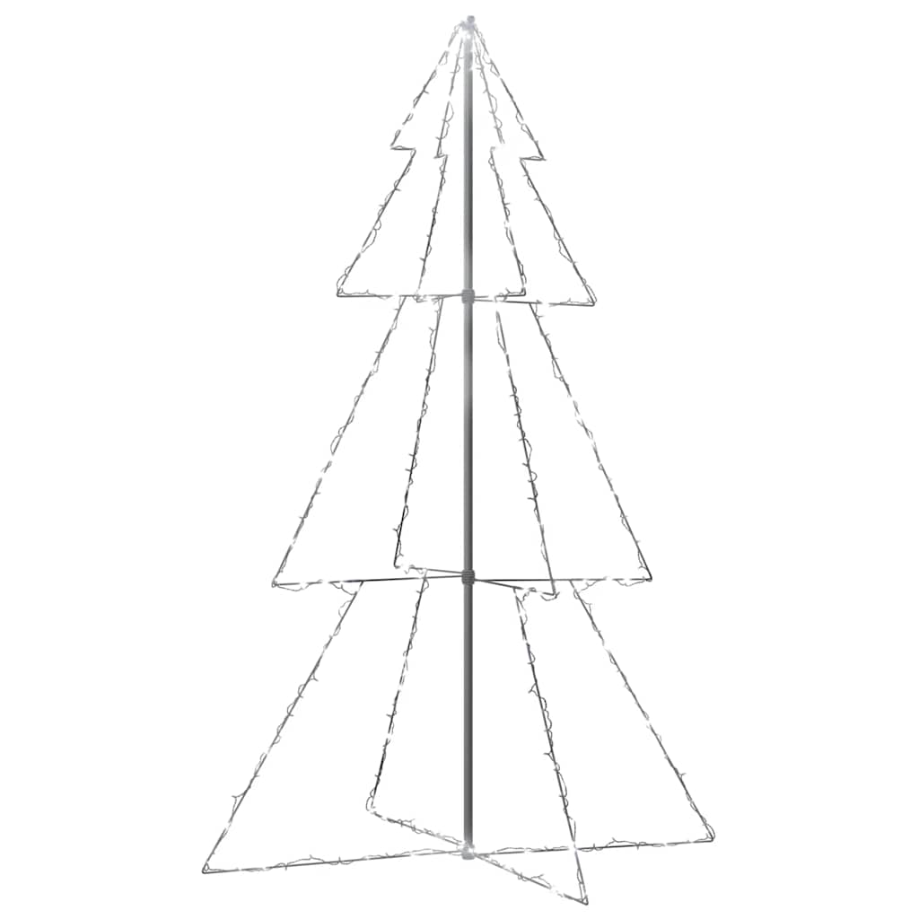 VIDAXL KegelKERSTBOOM 240 LEDs innerhalb und außerhalb von 118x150 cm