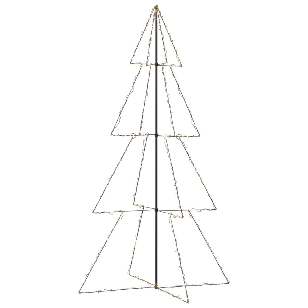 VIDAXL KegelKERSTBOOM 360 LEDs innerhalb und außerhalb von 143x250 cm