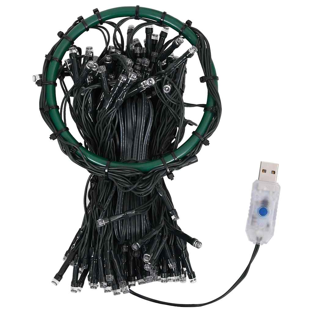 VidaXL Weihnachtsbaumbeleuchtung mit 180 LEDs, mehrfarbiges Netz, 180 cm