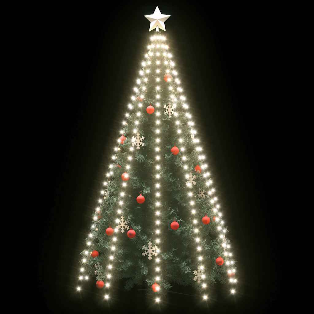 Vidaxl Weihnachtsbaumbeleuchtung mit 300 LEDs kaltes weißes Netz 300 cm