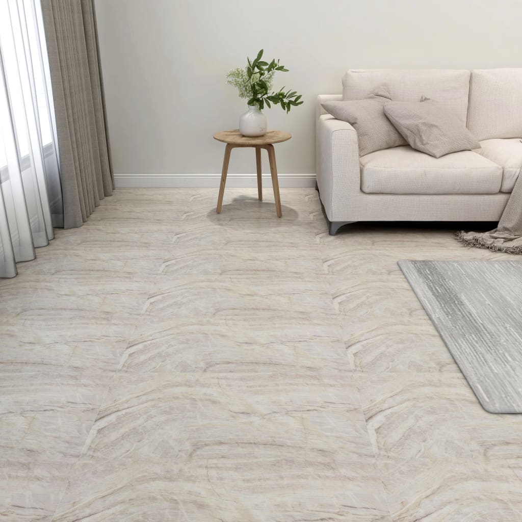 Vidaxx Bodendielen 20 Stück selbstklebend 1,86 m² PVC Beige