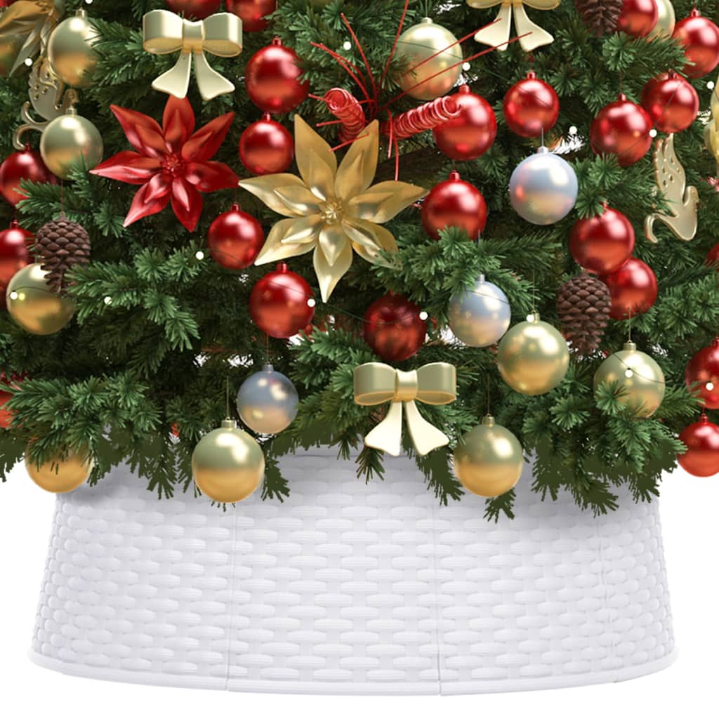 Vidaxl Weihnachtsbaumrock Ø65x19,5 cm Weiß