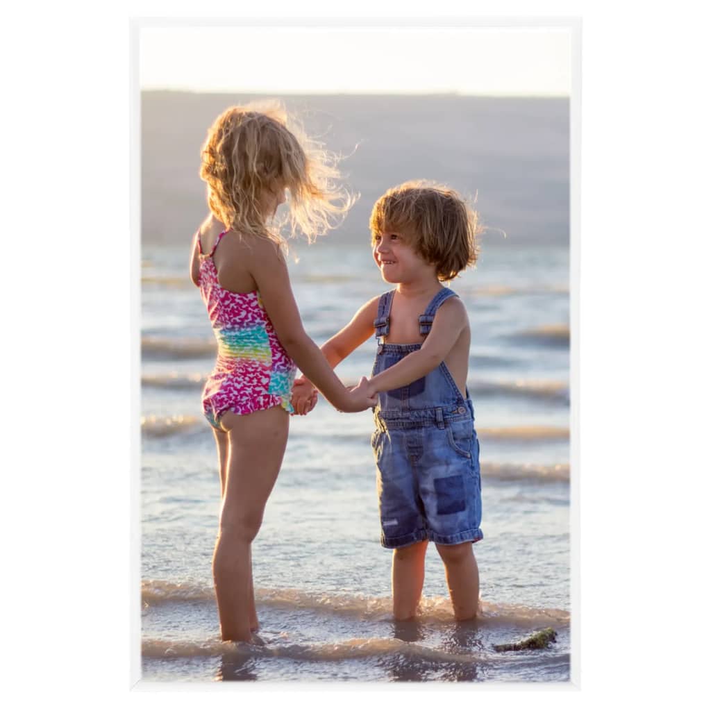 Vidaxl -Fotorahmen 3 Stcs für Wand oder Tabelle 70x90 cm MDF Weiß
