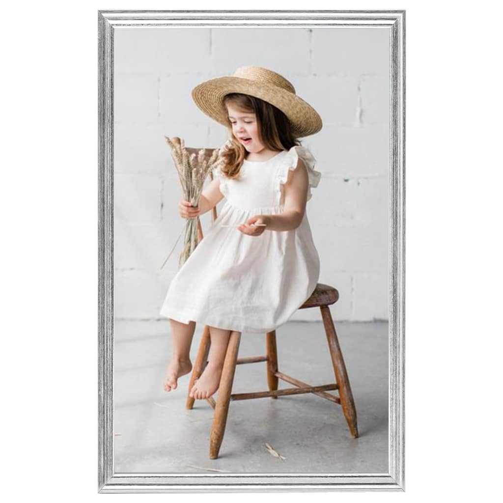 Vidaxl -Fotorahmen 3 PCs für Tabelle 13x18cm MDF Silberfarbe