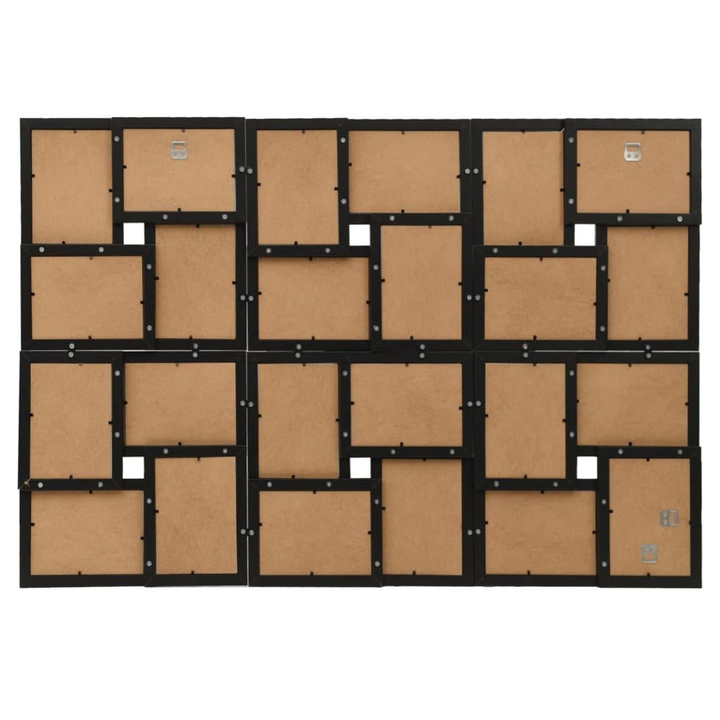 VIDAXL -Fotorahmen für 24 -fache (13x18 cm) Foto MDF Schwarz