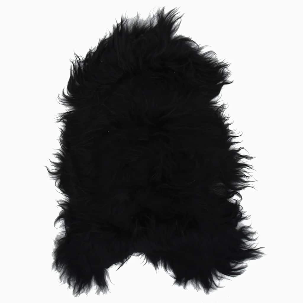 Vidaxl Stuhl Cover Icelander Schafe Leder 70x110 cm Schwarz