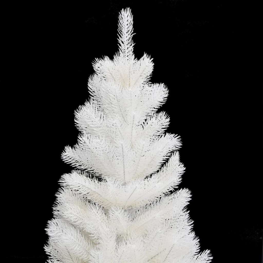 Vidaxl Kunstkerstboom mit Beleuchtung und Weihnachtsbällen 90 cm Weiß